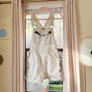 No Boundaries Beige Overalls